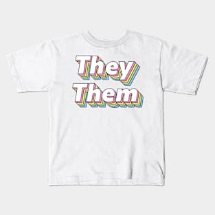 They Them Pronouns Kids T-Shirt